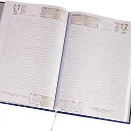 2026 Embossed Square A5 Diary Open Page Entries